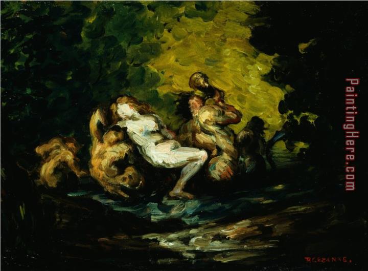 Paul Cezanne Nereid And Tritons